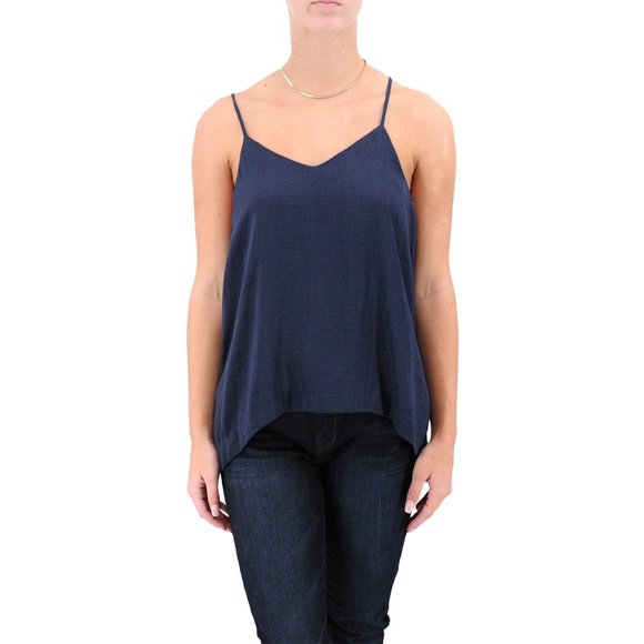 Dahyla Tops - DAHLYA Navy Strappy Racerback Tank Top #Y03